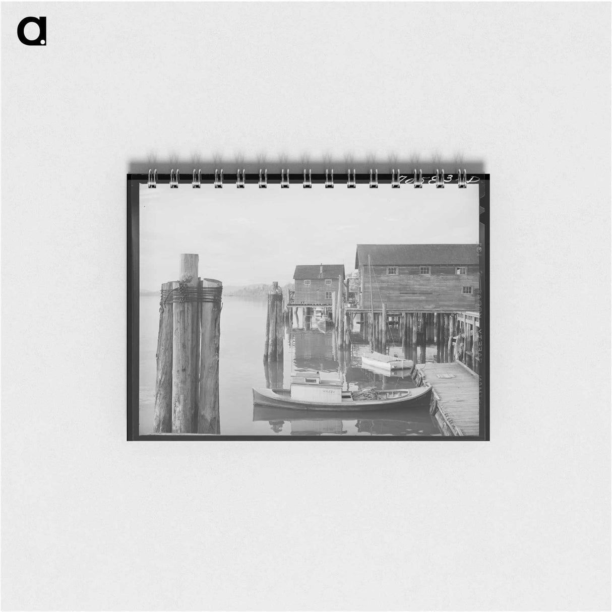 アートメモ帳-Detail of Waterfront, Cathlamet, Washington
 - ラッセル リー Memo.