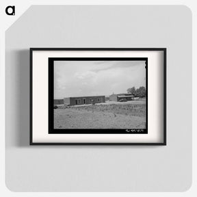 アートポスター-Adobe House with Corn Patch, Costilla, New Mexico
 - ラッセル リー Poster.