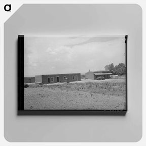 アートパネル-Adobe House with Corn Patch, Costilla, New Mexico
 - ラッセル リー Canvas.