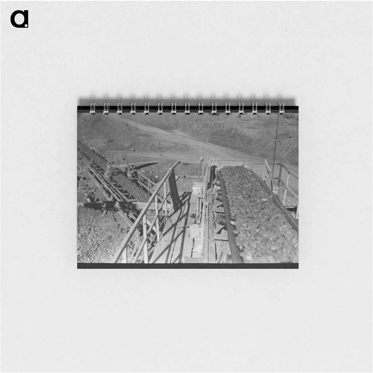 アートメモ帳-Gravel on Conveyor Belt, Shasta Dam
 - ラッセル リー Memo.
