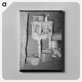 アートパネル-Improvised Medicine Cabinet in Tent Home
 - ラッセル リー Canvas.