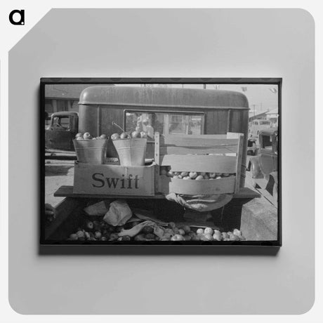 アートパネル-Truck Loaded with Apples, Jacksonville, Texas
 - ラッセル リー Canvas.