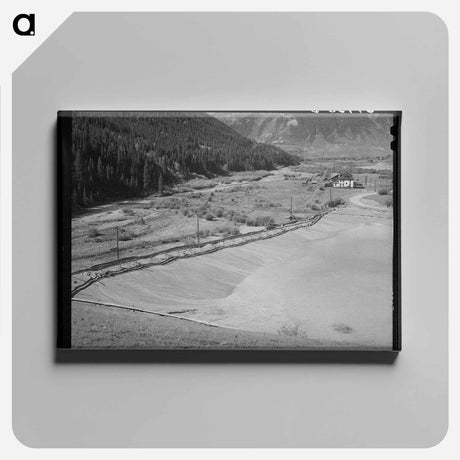 アートパネル-Animas River Gold Mine Tailing Pit
 - ラッセル リー Canvas.