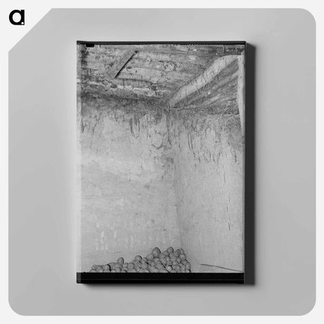 アートパネル-Root Cellar of Elmer Thompson, Sheridan County, Montana
 - ラッセル リー Canvas.