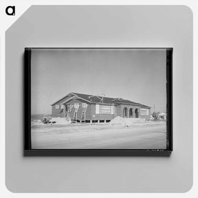アートパネル-North Beach School Construction
 - ラッセル リー Canvas.