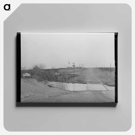 アートパネル-Approach to El Indio, Texas
 - ラッセル リー Canvas.