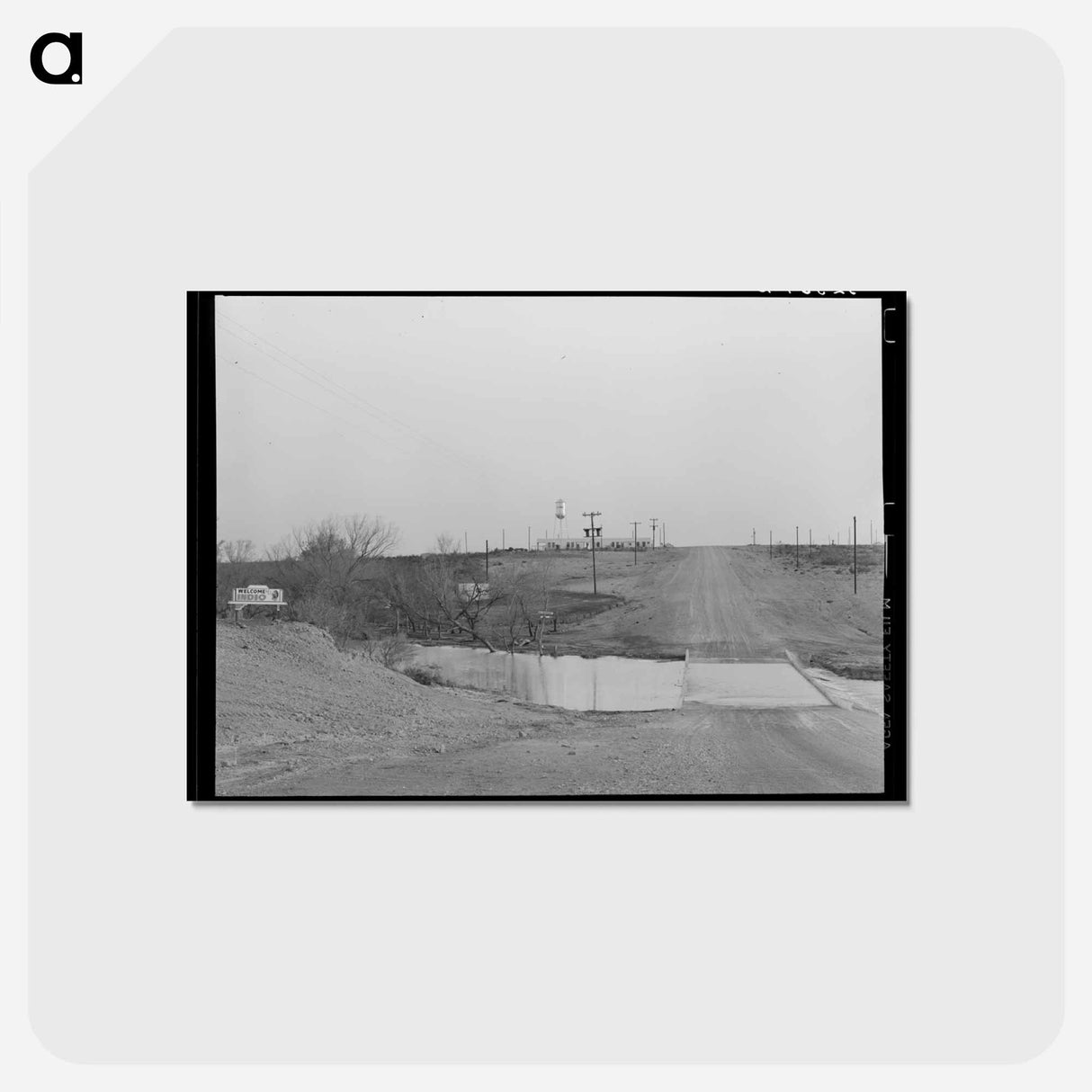 アートポストカード-Approach to El Indio, Texas
 - ラッセル リー Postcard.