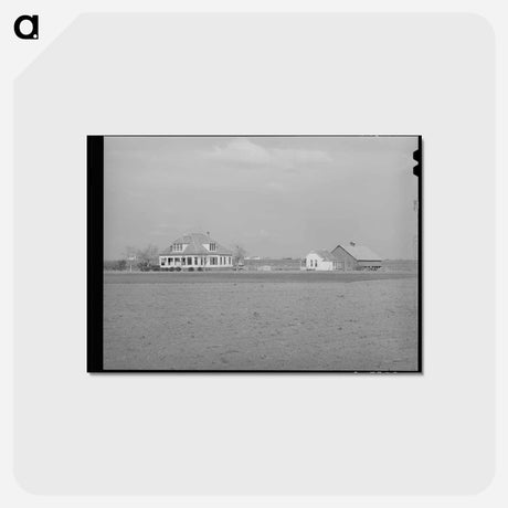 アートポストカード-Farmstead in Travis County
 - ラッセル リー Postcard.