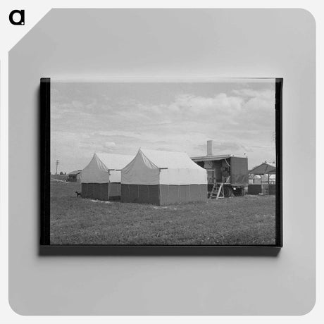 アートパネル-Mobile Unit of FSA Camp for Migratory Farm Workers
 - ラッセル リー Canvas.
