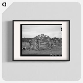 アートポスター-Navajo Hogan, Datil, New Mexico
 - ラッセル リー Poster.