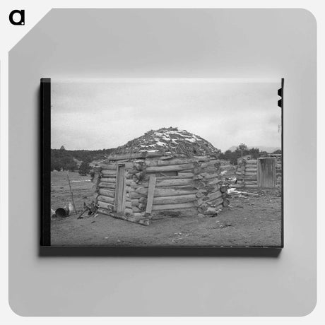 アートパネル-Navajo Hogan, Datil, New Mexico
 - ラッセル リー Canvas.