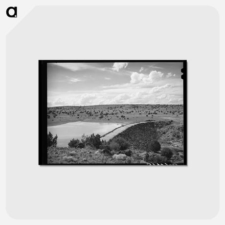アートポストカード-Main Dam at Concho, Arizona
 - ラッセル リー Postcard.