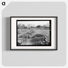 アートポスター-New Mexican Graves in Cemetery, Raymondville, Texas
 - ラッセル リー Poster.