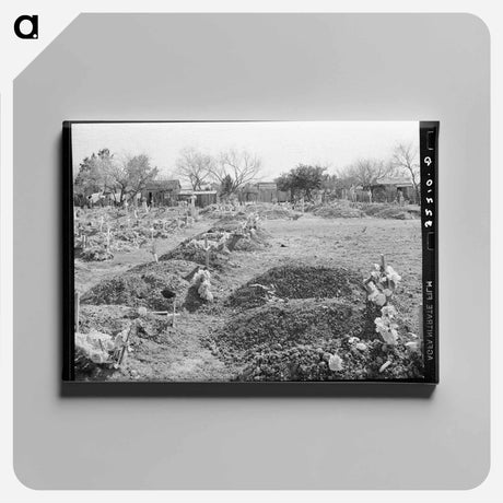 アートパネル-New Mexican Graves in Cemetery, Raymondville, Texas
 - ラッセル リー Canvas.