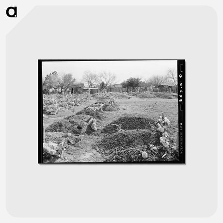 アートポストカード-New Mexican Graves in Cemetery, Raymondville, Texas
 - ラッセル リー Postcard.