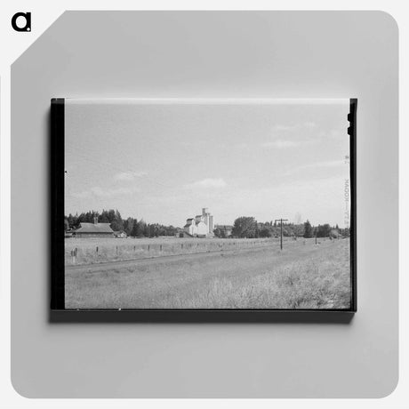 アートパネル-Wheat Elevator, Latah County, Idaho
 - ラッセル リー Canvas.