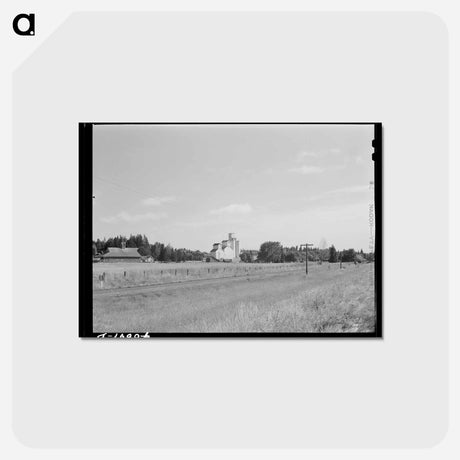 アートポストカード-Wheat Elevator, Latah County, Idaho
 - ラッセル リー Postcard.