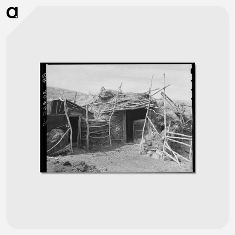 アートポストカード-Barn on Farm of William Huravitch, Williams County, North Dakota
 - ラッセル リー Postcard.