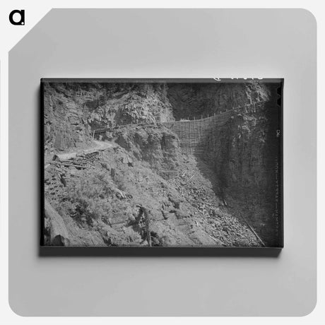 アートパネル-Built-up Roads Across Gulleys
 - ラッセル リー Canvas.