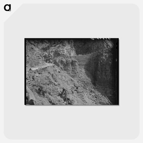 アートポストカード-Built-up Roads Across Gulleys
 - ラッセル リー Postcard.