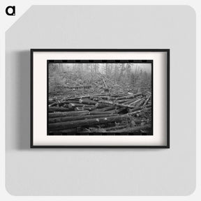 アートポスター-Logs, Long Bell Lumber Company, Cowlitz County, Washington
 - ラッセル リー Poster.