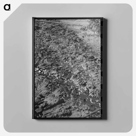 アートパネル-Stream of Waste Oil, Creek County, Oklahoma
 - ラッセル リー Canvas.