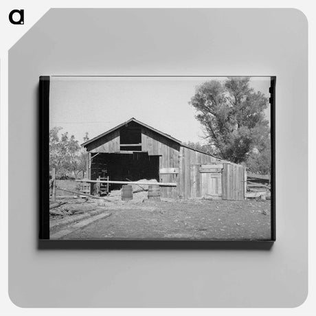 アートパネル-Barn of Perry Warner, Tehama County
 - ラッセル リー Canvas.