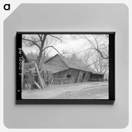アートパネル-Tool and Machine Shed on the W.H. Cox Farm
 - ラッセル リー Canvas.