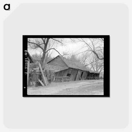 アートポストカード-Tool and Machine Shed on the W.H. Cox Farm
 - ラッセル リー Postcard.