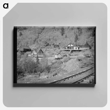 アートパネル-Ophir, Colorado: Railroad and Liquor Store
 - ラッセル リー Canvas.