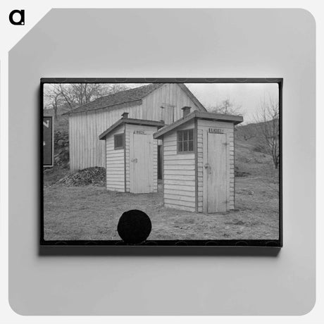 アートパネル-Privies on Road to Skyline Drive, Virginia
 - ラッセル リー Canvas.