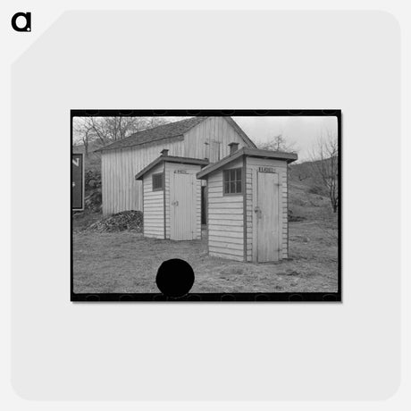 アートポストカード-Privies on Road to Skyline Drive, Virginia
 - ラッセル リー Postcard.