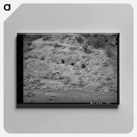 アートパネル-Gold Mining Tunnels, San Miguel County, Colorado
 - ラッセル リー Canvas.