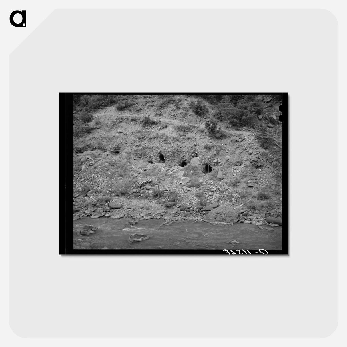 アートポストカード-Gold Mining Tunnels, San Miguel County, Colorado
 - ラッセル リー Postcard.