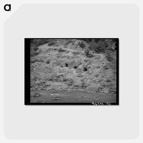 アートポストカード-Gold Mining Tunnels, San Miguel County, Colorado
 - ラッセル リー Postcard.