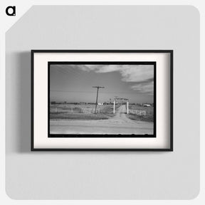 アートポスター-Entrance to Dairy, Tom Green County, Near San Angelo, Texas
 - ラッセル リー Poster.