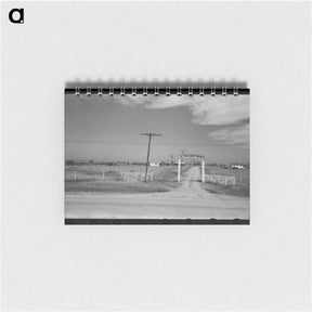 アートメモ帳-Entrance to Dairy, Tom Green County, Near San Angelo, Texas
 - ラッセル リー Memo.