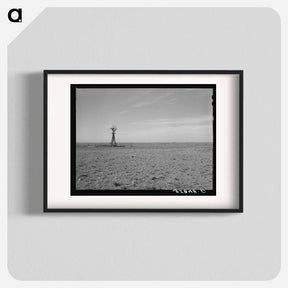 アートポスター-Windmill on Farmstead, Gaines County, Texas
 - ラッセル リー Poster.