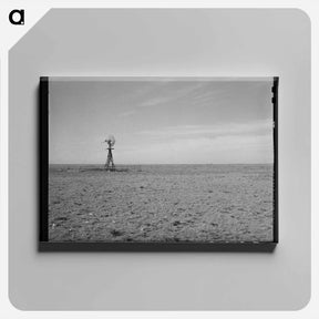 アートパネル-Windmill on Farmstead, Gaines County, Texas
 - ラッセル リー Canvas.