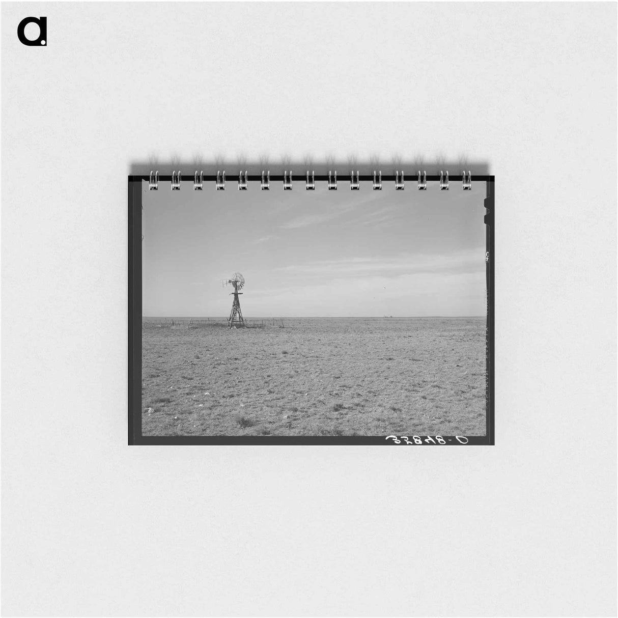 アートメモ帳-Windmill on Farmstead, Gaines County, Texas
 - ラッセル リー Memo.