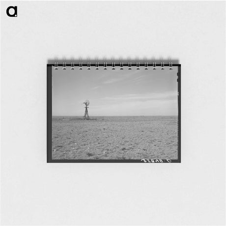 アートメモ帳-Windmill on Farmstead, Gaines County, Texas
 - ラッセル リー Memo.