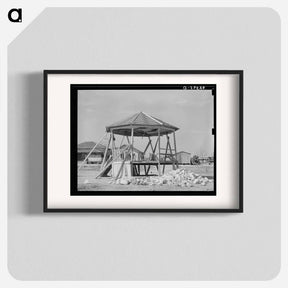 アートポスター-Bandstand, Crystal City, Texas
 - ラッセル リー Poster.