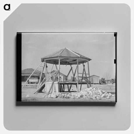 アートパネル-Bandstand, Crystal City, Texas
 - ラッセル リー Canvas.