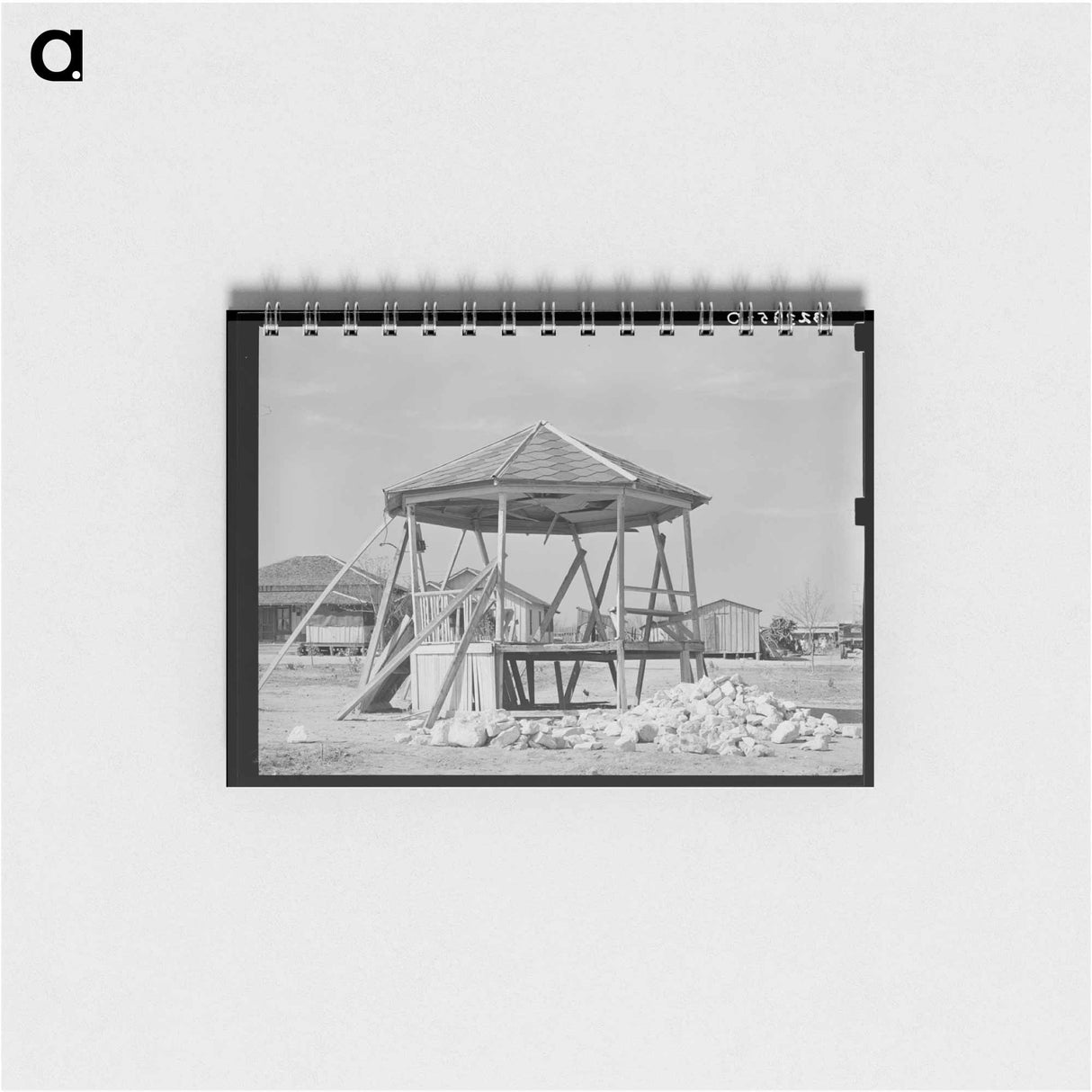 アートメモ帳-Bandstand, Crystal City, Texas
 - ラッセル リー Memo.