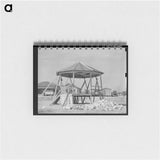 アートメモ帳-Bandstand, Crystal City, Texas
 - ラッセル リー Memo.