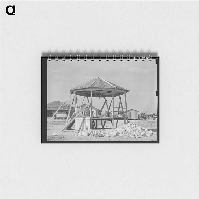 アートメモ帳-Bandstand, Crystal City, Texas
 - ラッセル リー Memo.