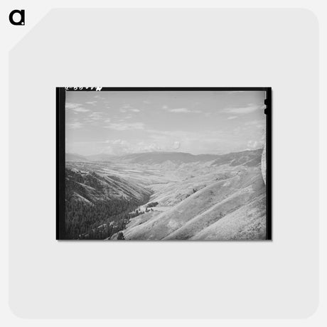アートポストカード-Hill Between Whitebird and Grangeville, Idaho County, Idaho
 - ラッセル リー Postcard.