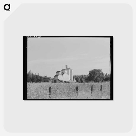 アートポストカード-Wheat Elevator, Latah County, Idaho
 - ラッセル リー Postcard.
