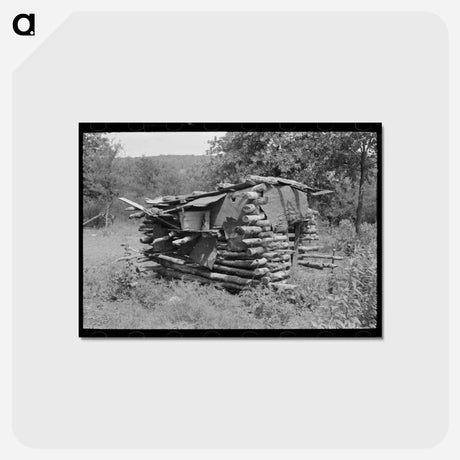 アートポストカード-Shed of White Tenant Farmer, McIntosh County, Oklahoma
 - ラッセル リー Postcard.