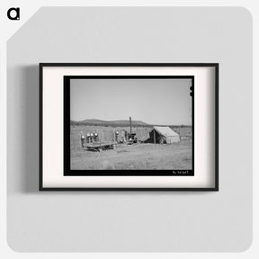 アートポスター-Camp of the Caudills while they are moving their dugout, Pie Town, New Mexico
 - ラッセル リー Poster.